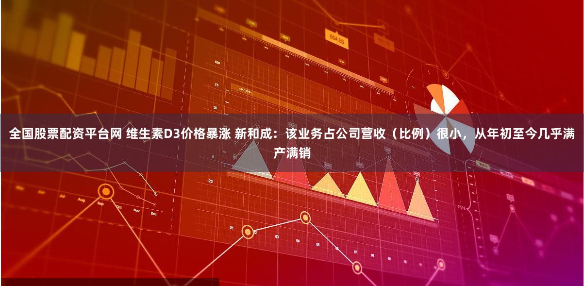 全国股票配资平台网 维生素D3价格暴涨 新和成：该业务占公司营收（比例）很小，从年初至今几乎满产满销