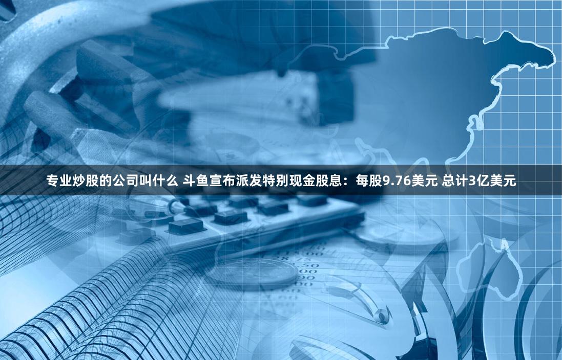 专业炒股的公司叫什么 斗鱼宣布派发特别现金股息：每股9.76美元 总计3亿美元