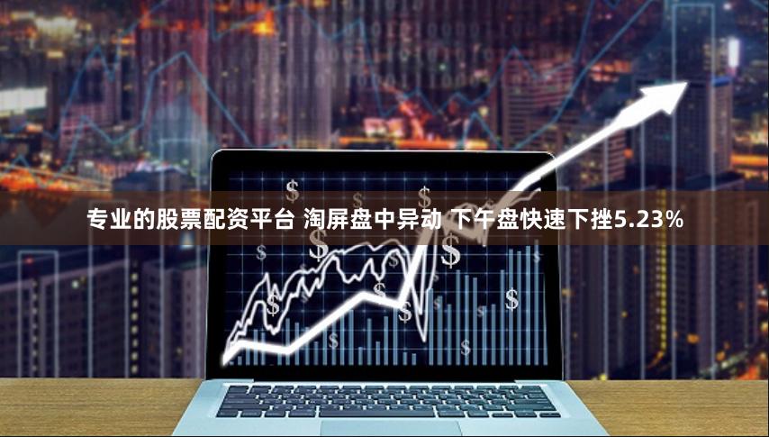 专业的股票配资平台 淘屏盘中异动 下午盘快速下挫5.23%