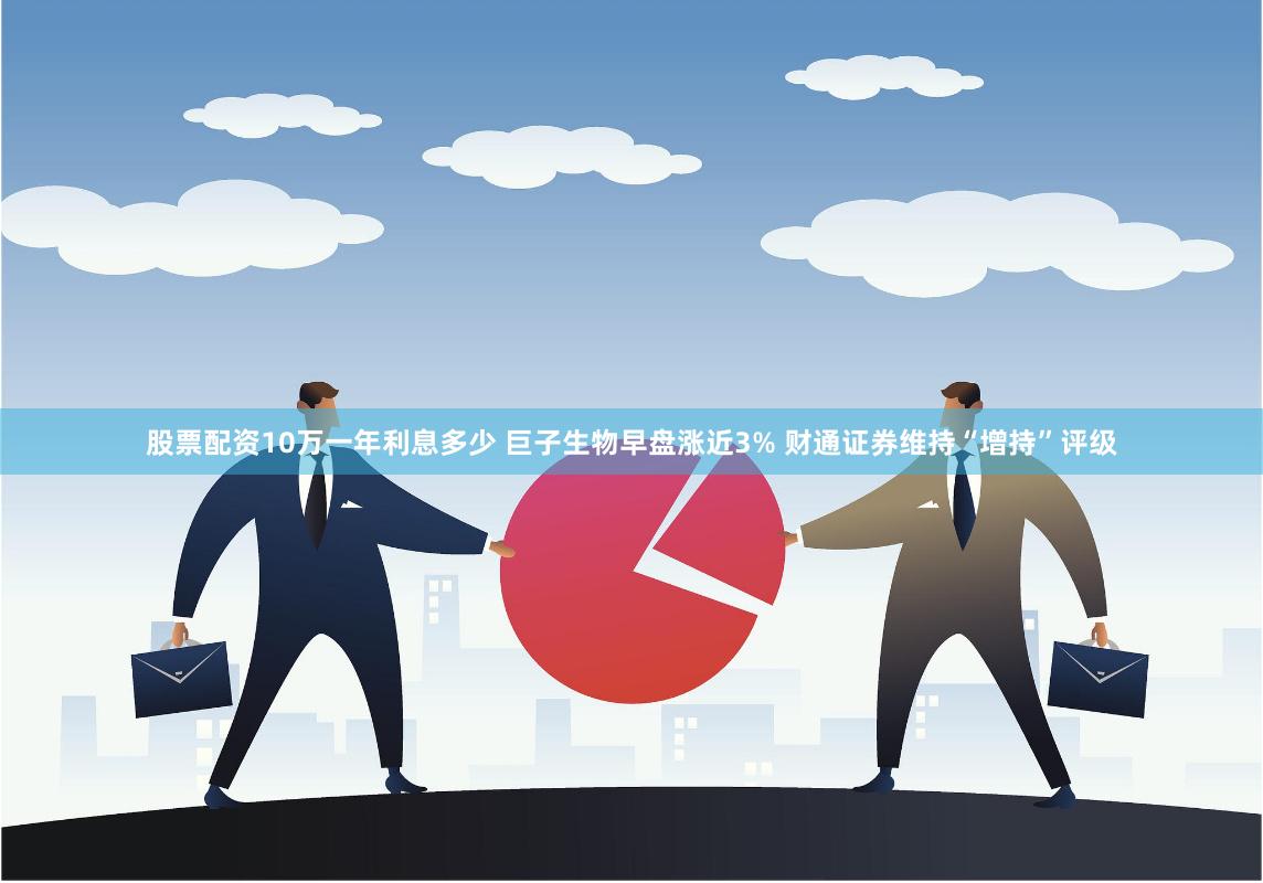 股票配资10万一年利息多少 巨子生物早盘涨近3% 财通证券维持“增持”评级