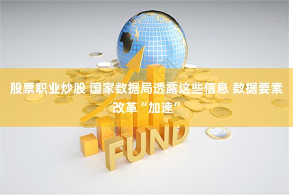 股票职业炒股 国家数据局透露这些信息 数据要素改革“加速”