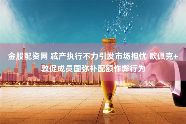 金股配资网 减产执行不力引发市场担忧 欧佩克+敦促成员国弥补配额作弊行为